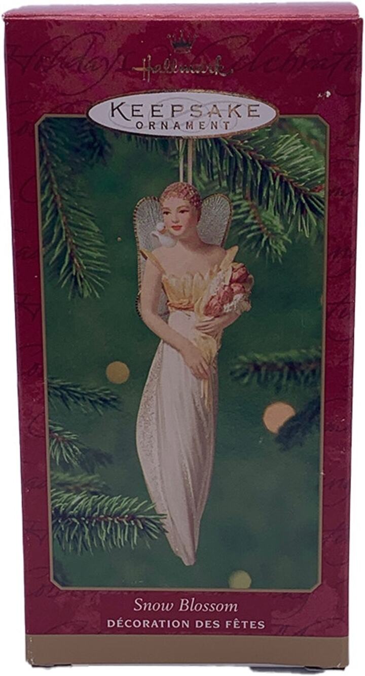 Hallmark Keepsake 2001 Snow Blossom Angel Collectible Christmas Ornament in Box